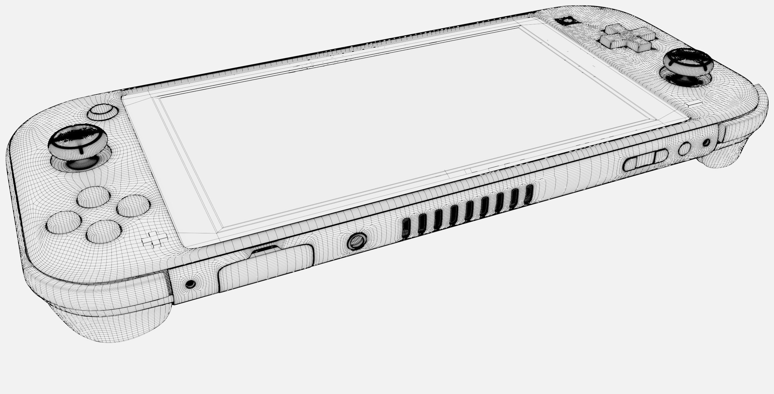 Nintendo switch lite 3D model_16