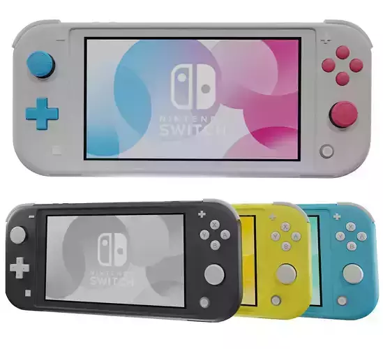 Nintendo switch lite 3D model
