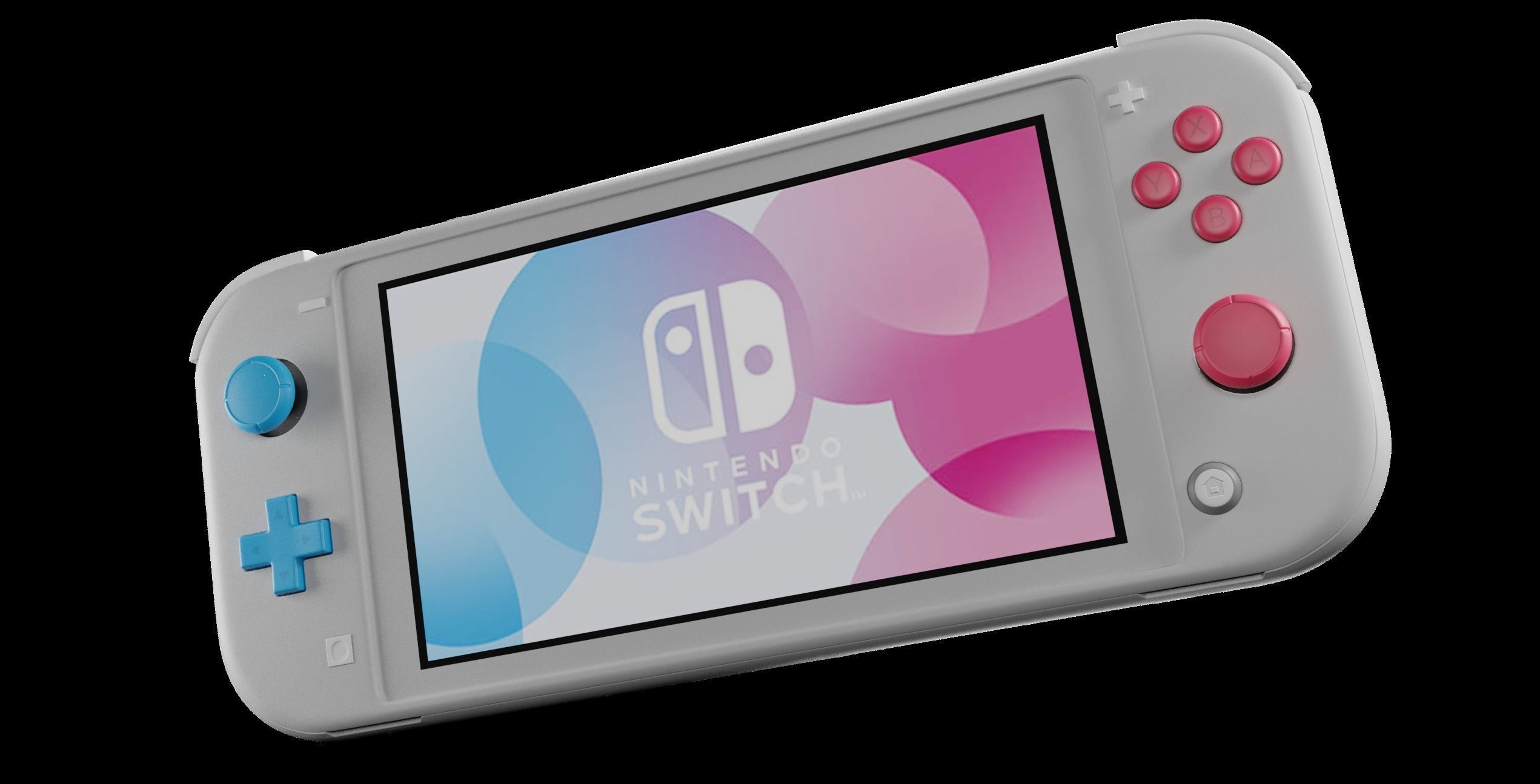 Nintendo switch lite 3D model_3