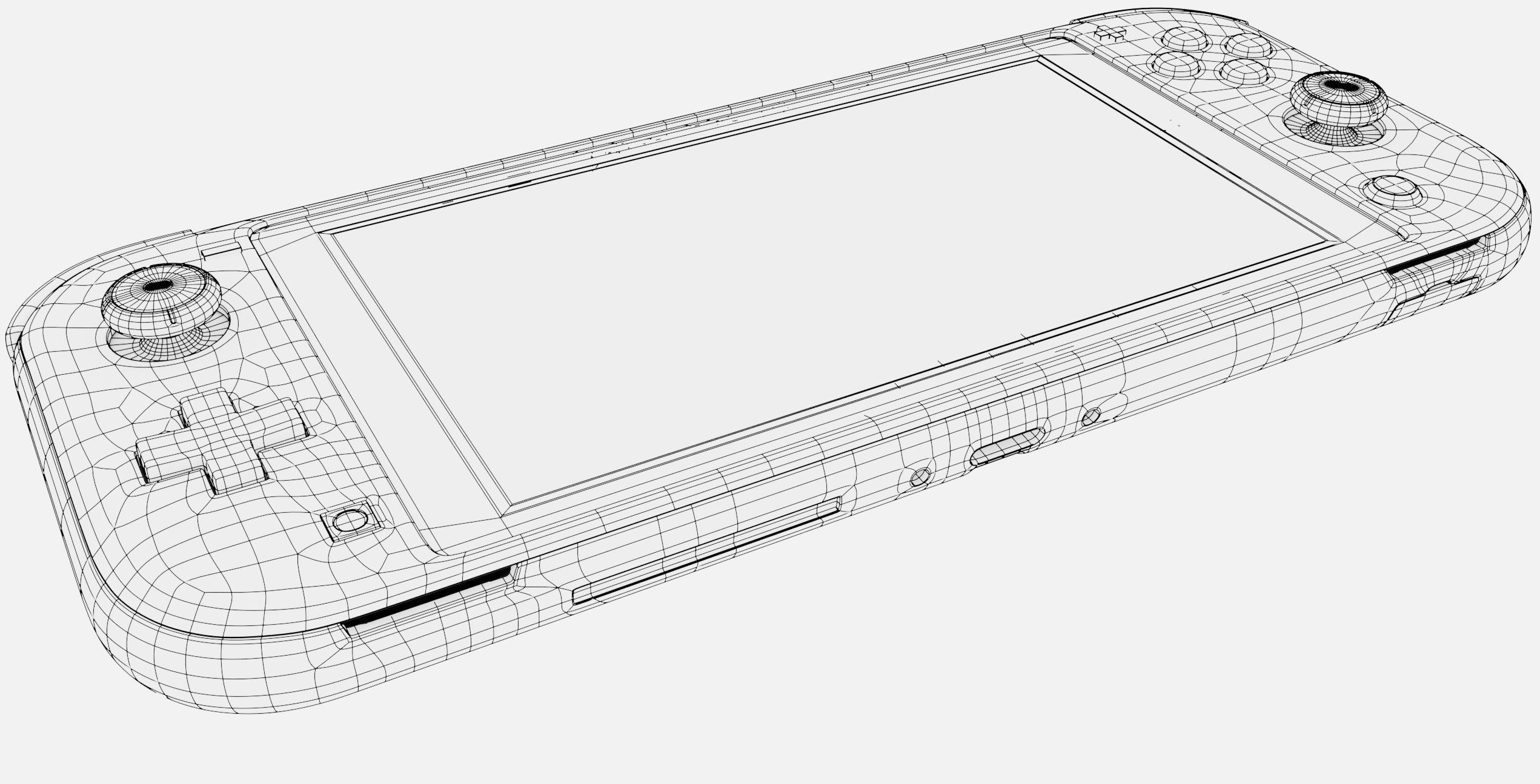 Nintendo switch lite 3D model_13
