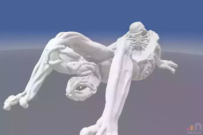 HR Giger inspired  Alien Xenomorph Bathtub 3D model