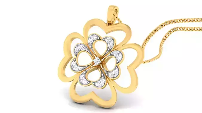 Women pendant-earrings set 3dm mgx render detail 3D print model