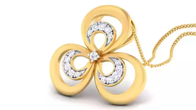 Women pendant-earrings set 3dm mgx render detail 3D print model