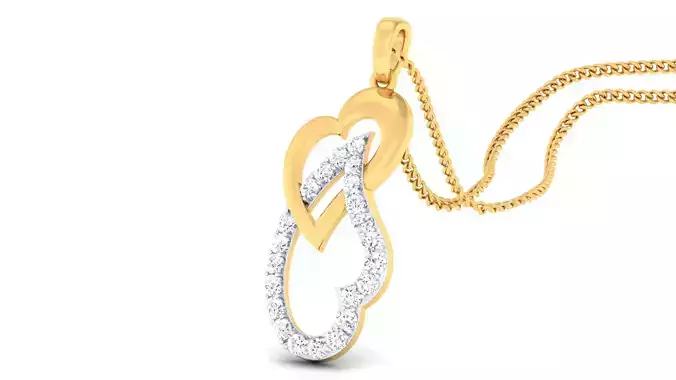 Women pendant-earrings set 3dm mgx render detail 3D print model 3D print model