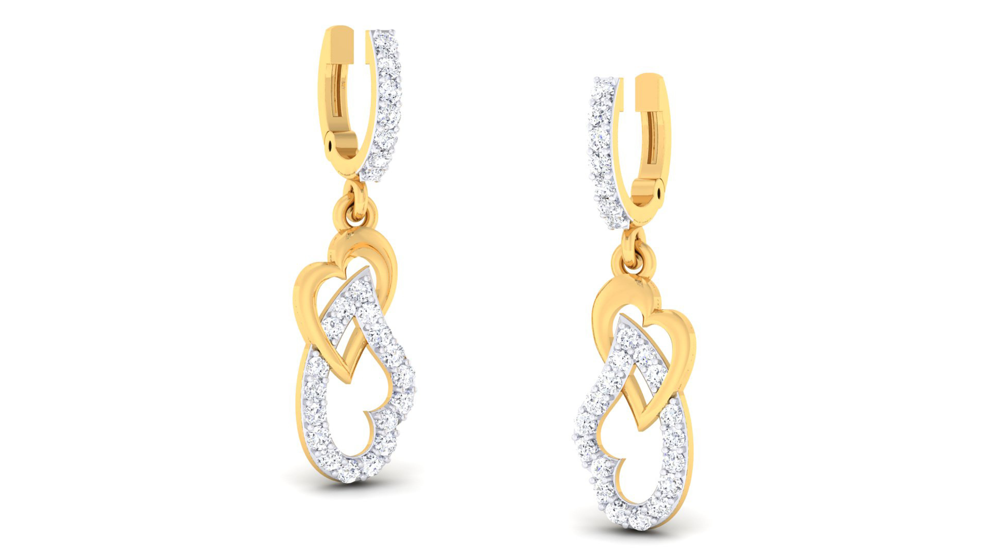 Women pendant-earrings set 3dm mgx render detail 3D print model 3D print model_4