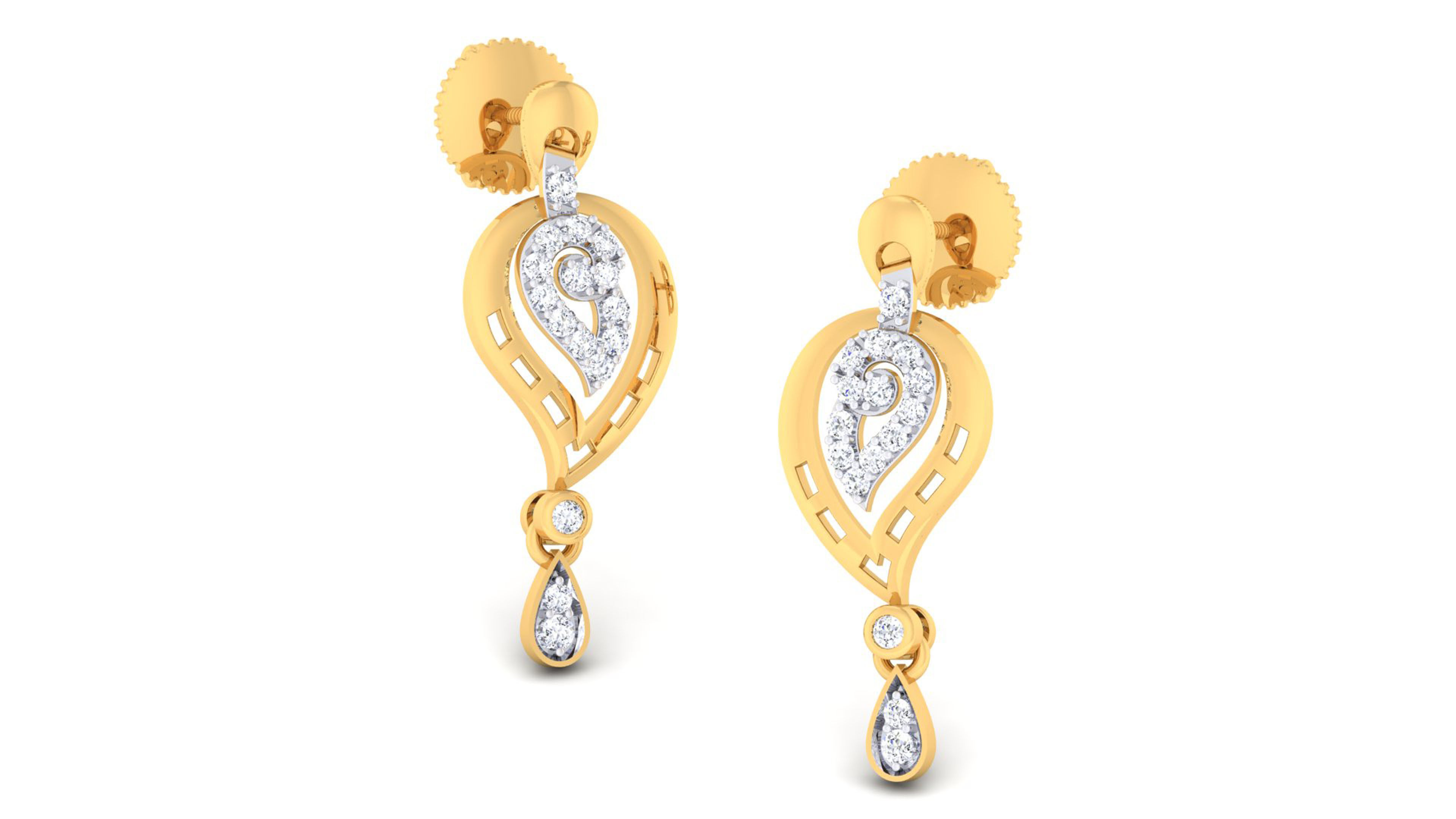 Women pendant-earrings set 3dm mgx render detail 3D print model 3D print model_6