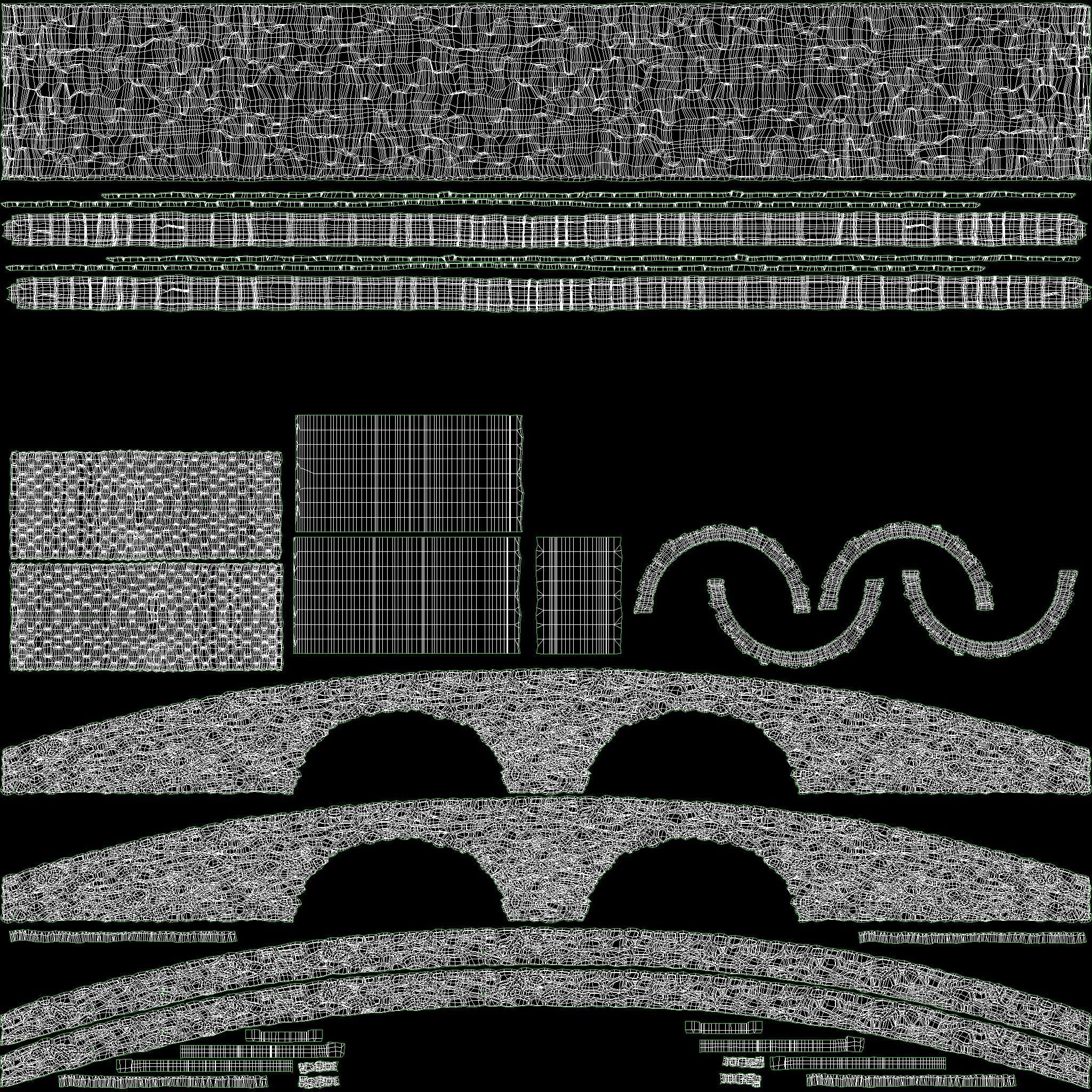 Old Stone Bridge Low-poly 3D model_3