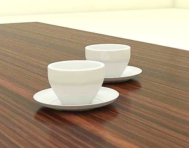 Tea Cup Low-poly 3D model