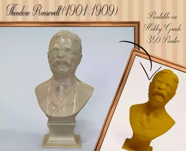 Theodore Roosevelt 3D print model