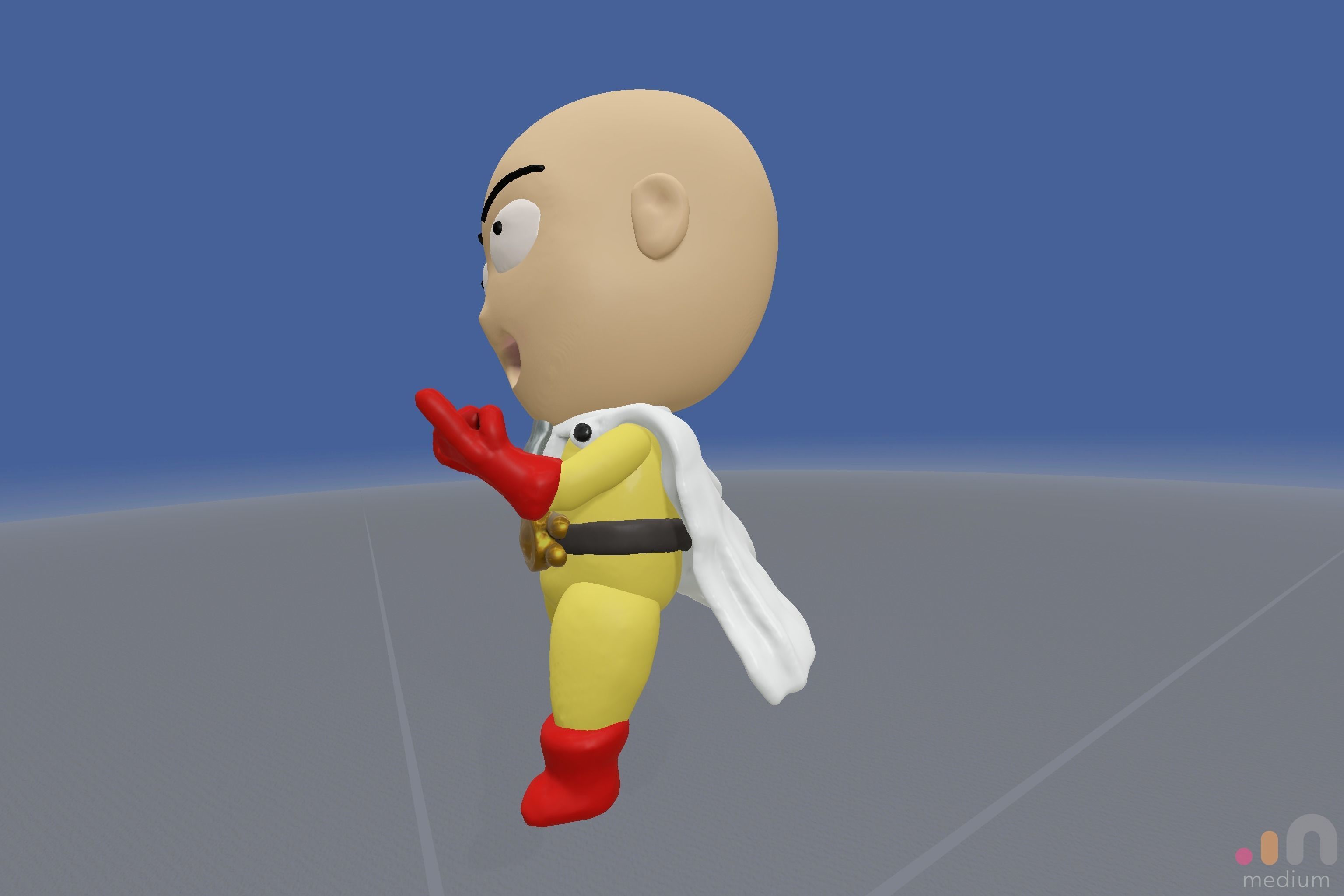 3D Model of One Punch Man Anime Character 3D model_3