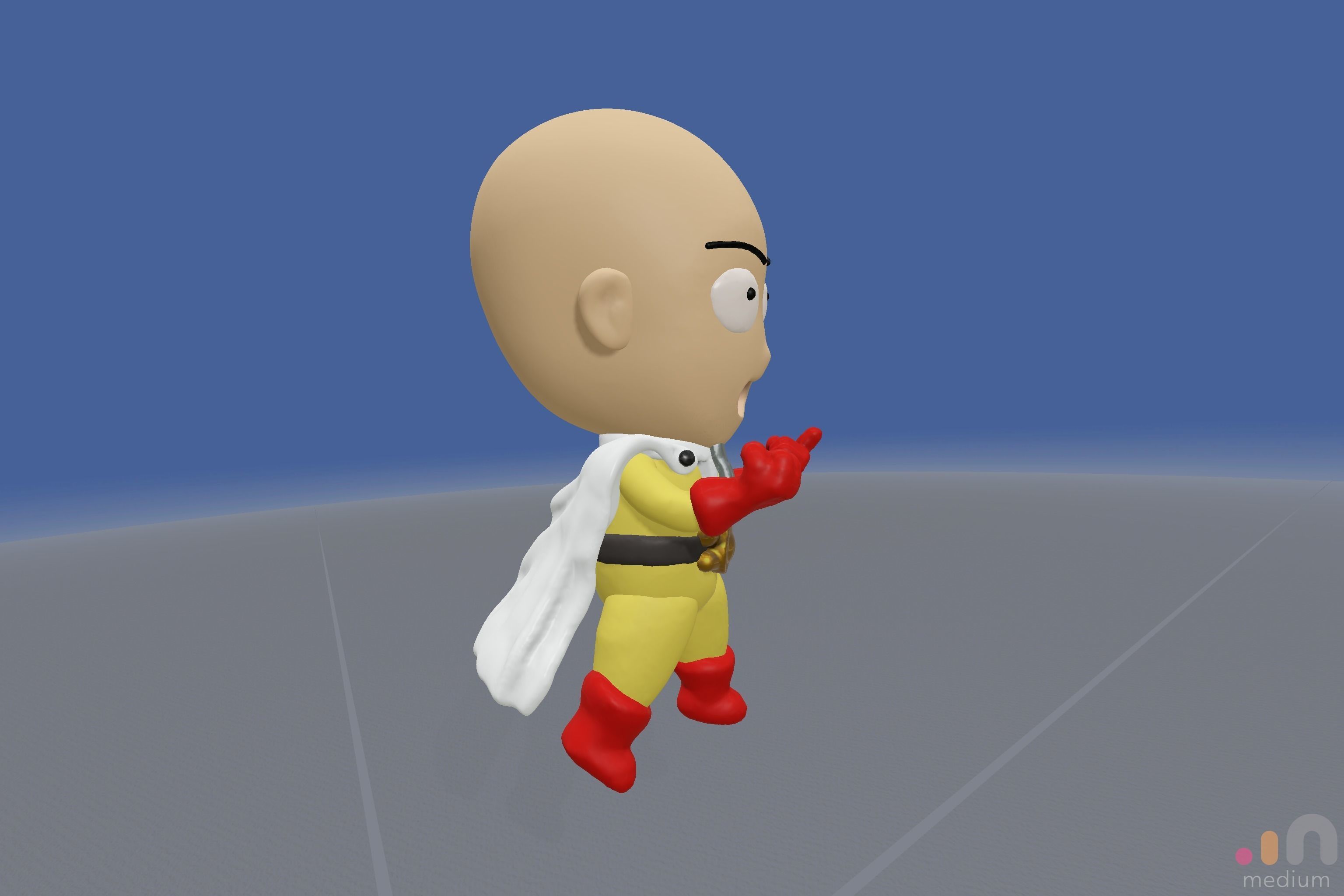 3D Model of One Punch Man Anime Character 3D model_2