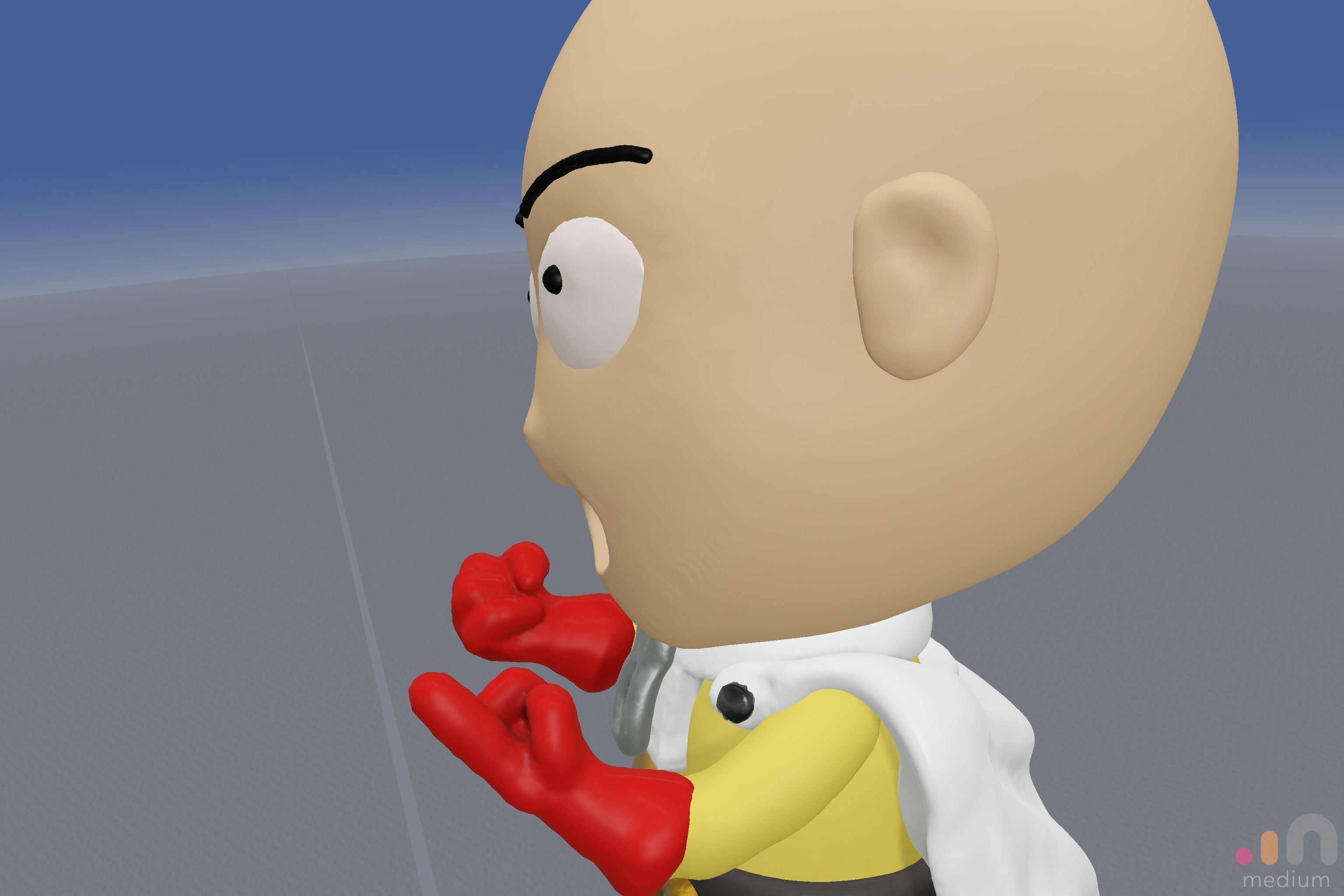 3D Model of One Punch Man Anime Character 3D model_6