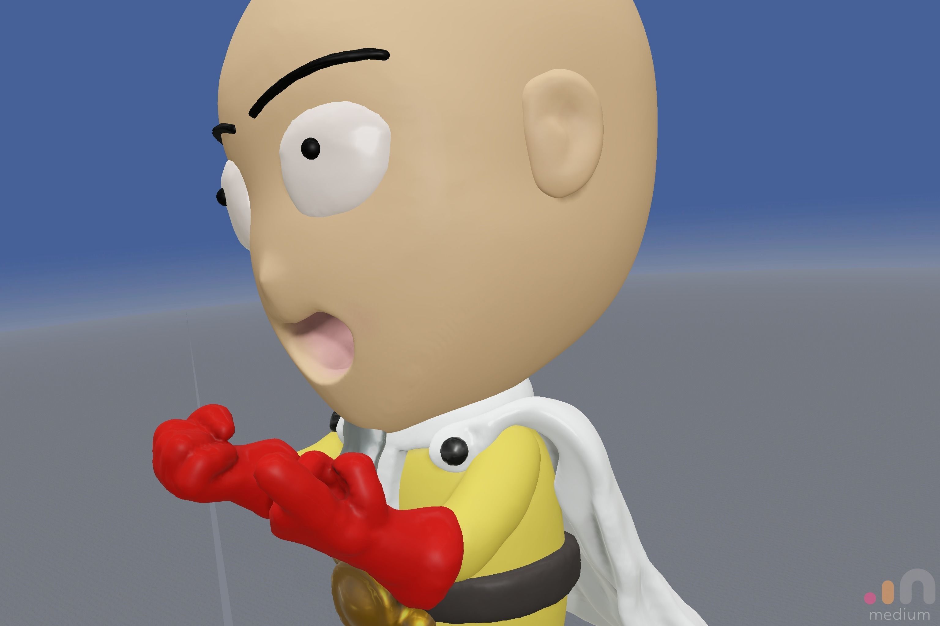 3D Model of One Punch Man Anime Character 3D model_13