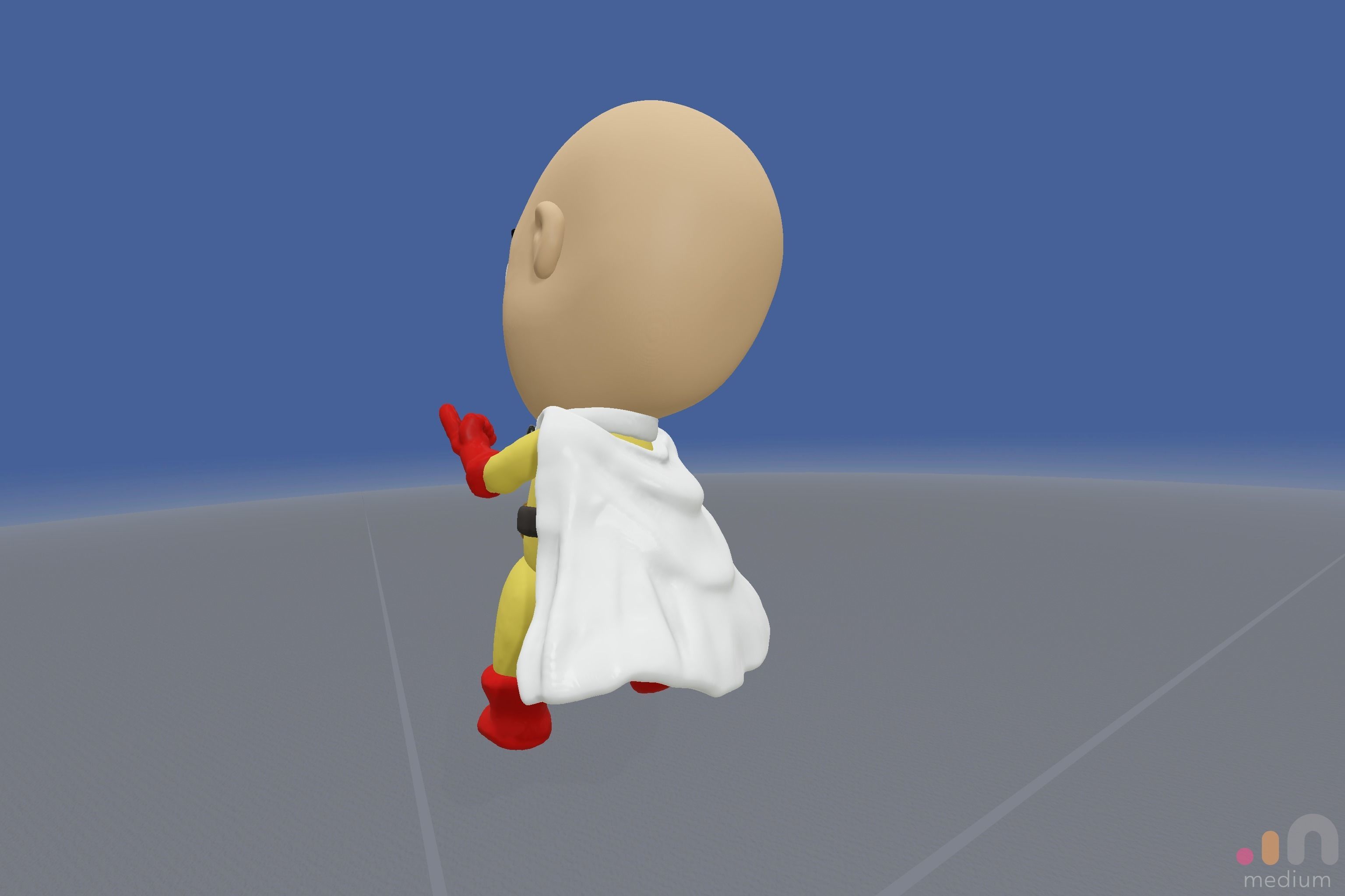 3D Model of One Punch Man Anime Character 3D model_4
