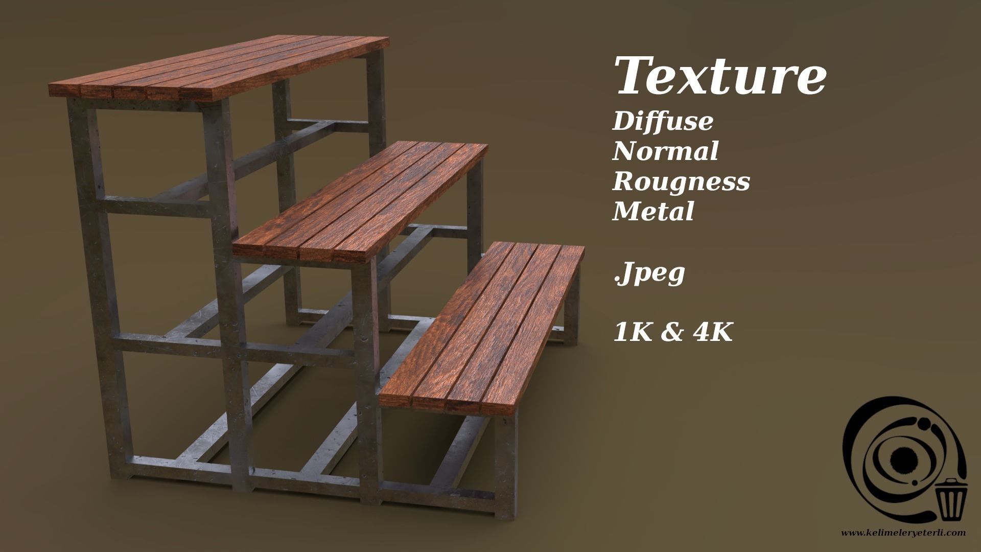 Tribune 08 R Low-poly 3D model_4