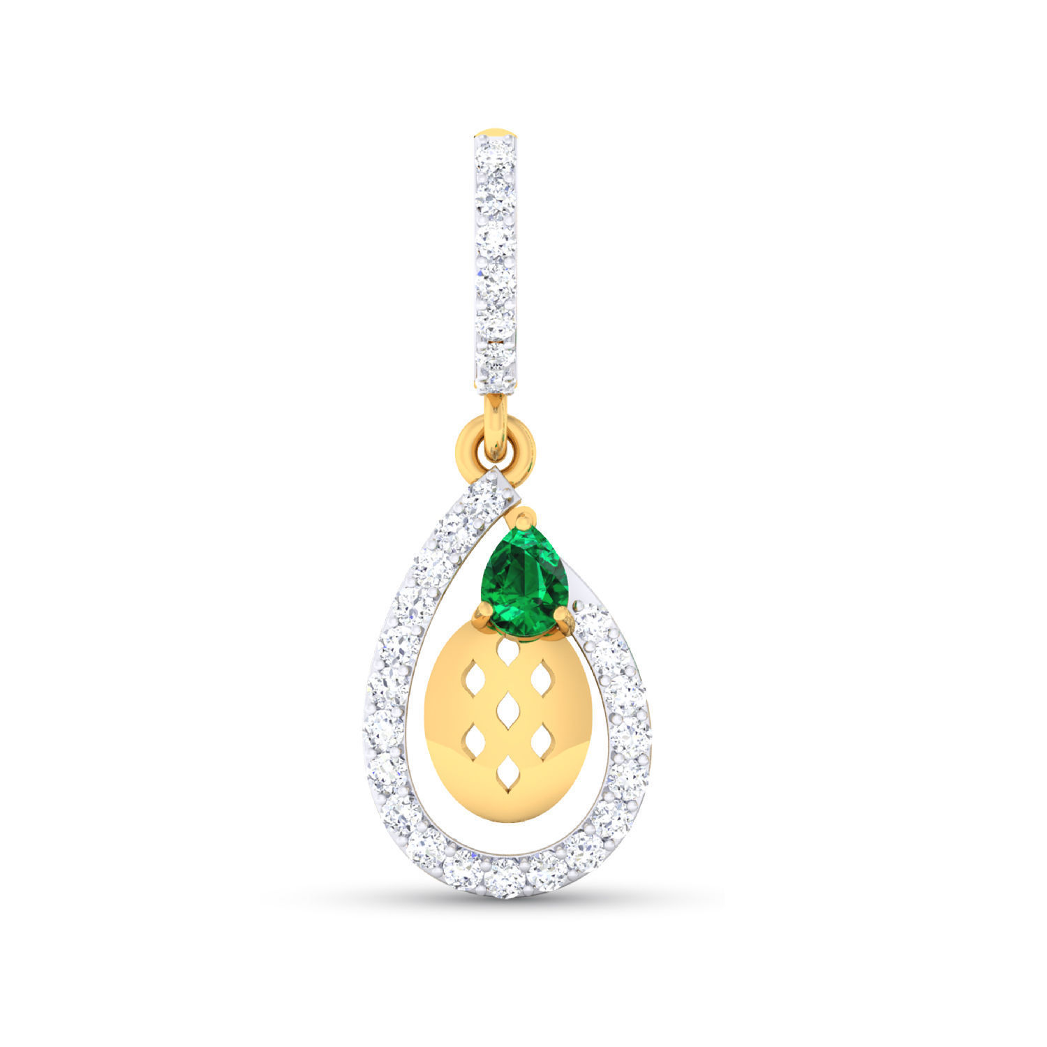 Women pendant-earrings set 3dm mgx render detail 3D print model 3D print model_1