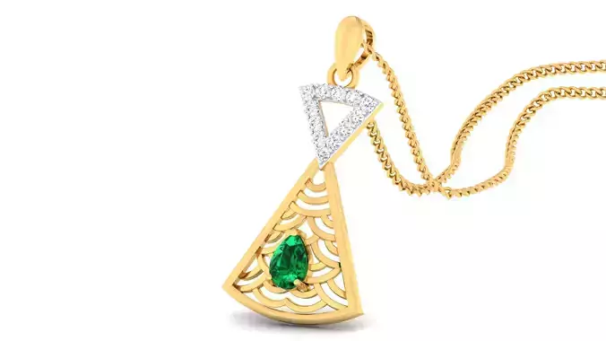 Women pendant-earrings set 3dm mgx render detail 3D print model 3D print model