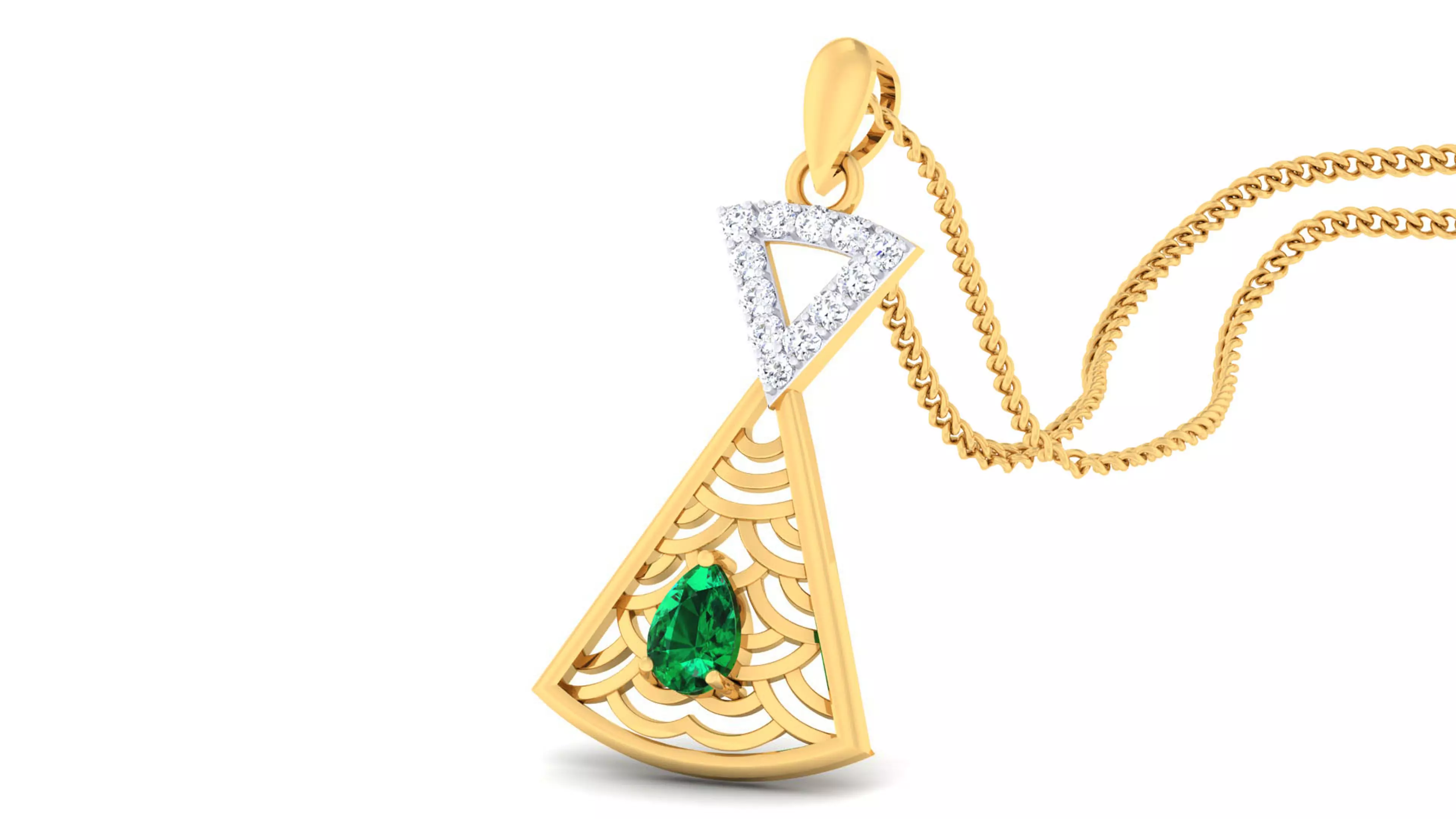 Women pendant-earrings set 3dm mgx render detail 3D print model 3D print model_0