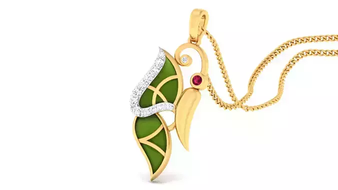 Women pendant-earrings set 3dm mgx render detail 3D print model 3D print model