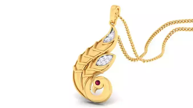 Women pendant-earrings set 3dm mgx render detail 3D print model 3D print model