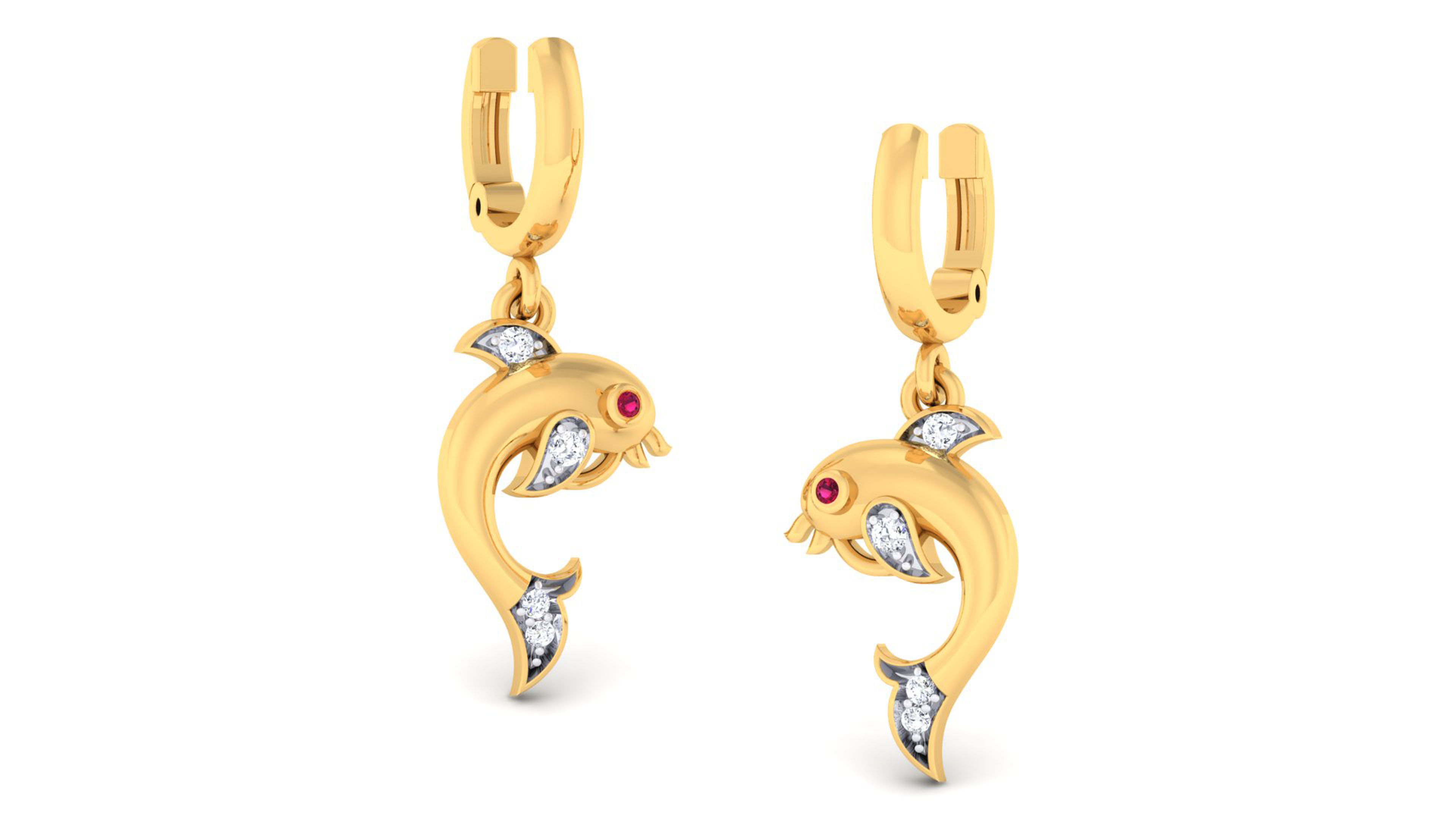 Women pendant-earrings set 3dm mgx render detail 3D print model 3D print model_7