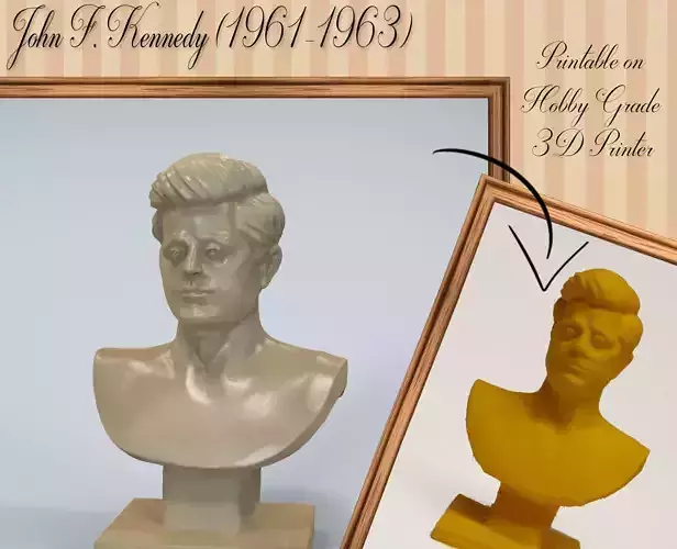 John Fitzgerald Jack Kennedy 3D print model