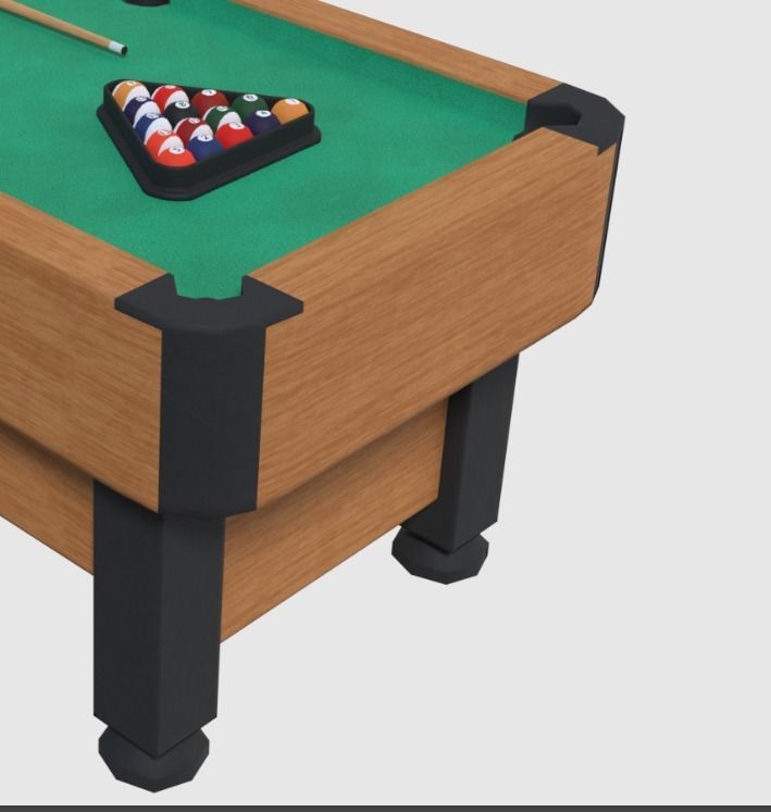 Billiard table 3D model_2