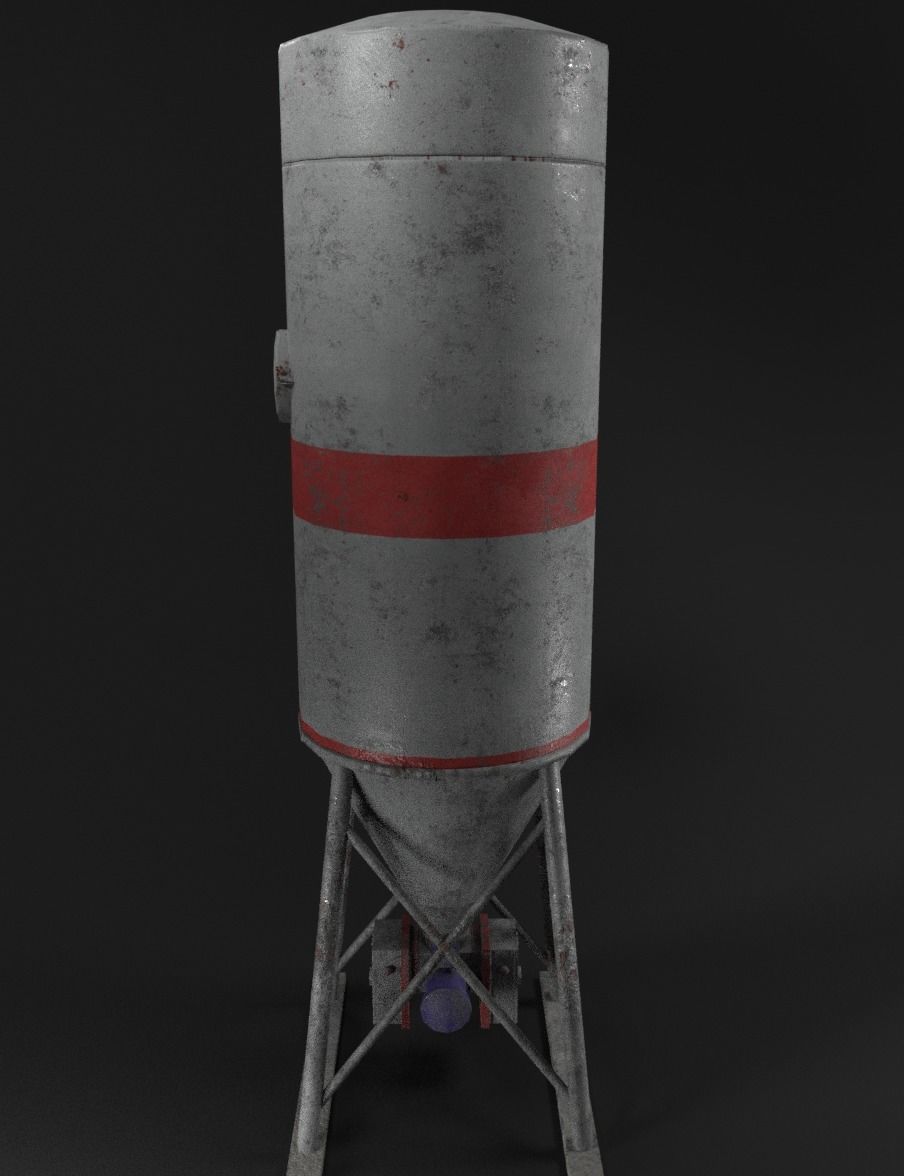 Low poly silo moremix Low-poly 3D model_4