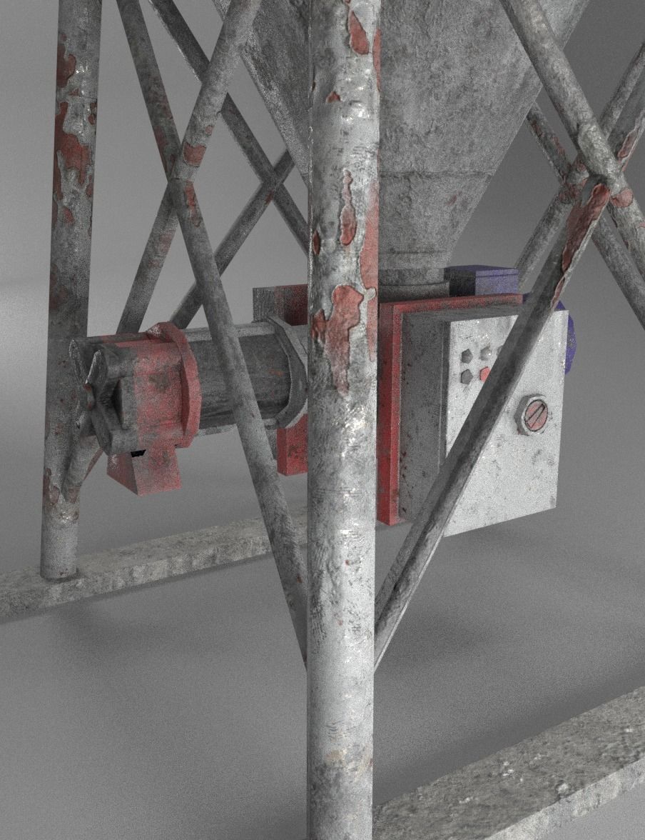 Low poly silo moremix Low-poly 3D model_5