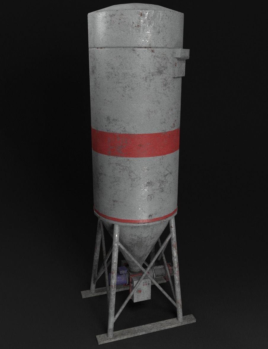 Low poly silo moremix Low-poly 3D model_2