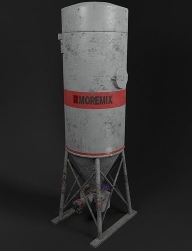 Low poly silo moremix Low-poly 3D model