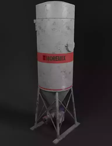 Low poly silo moremix Low-poly 3D model