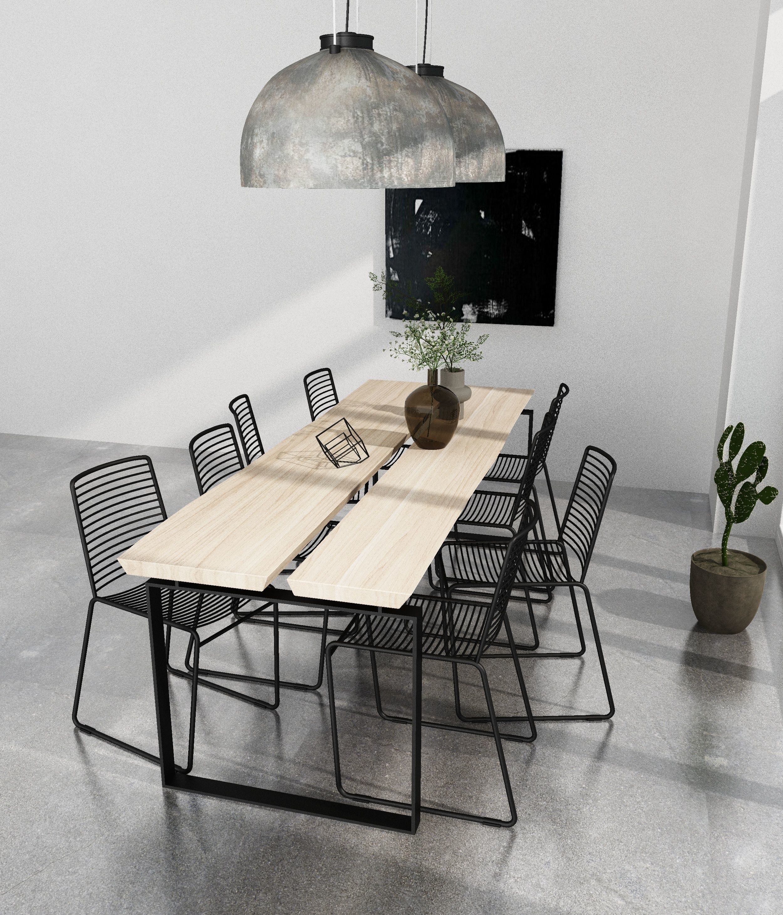Dining Table 3D model_4