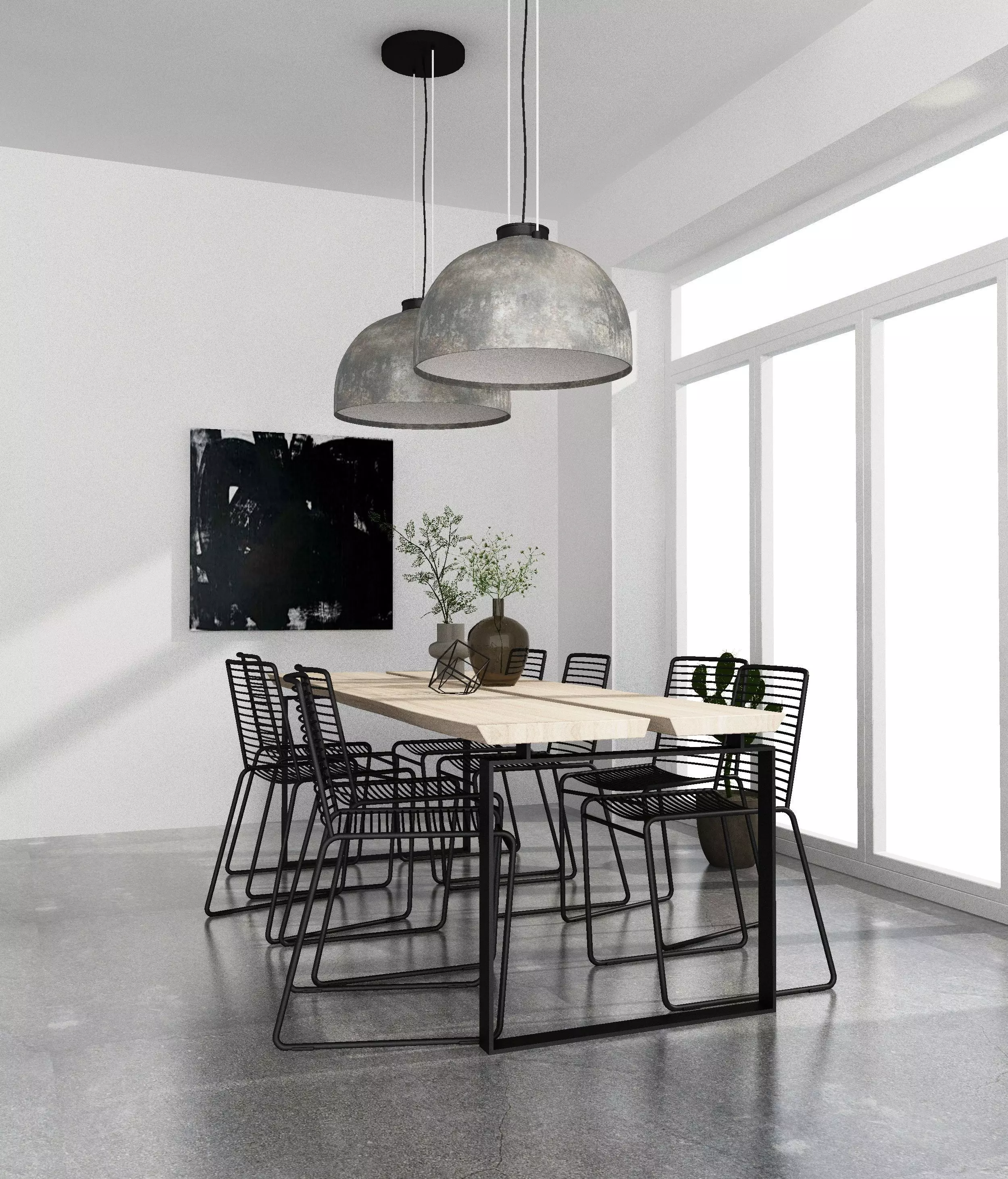 Dining Table 3D model_0