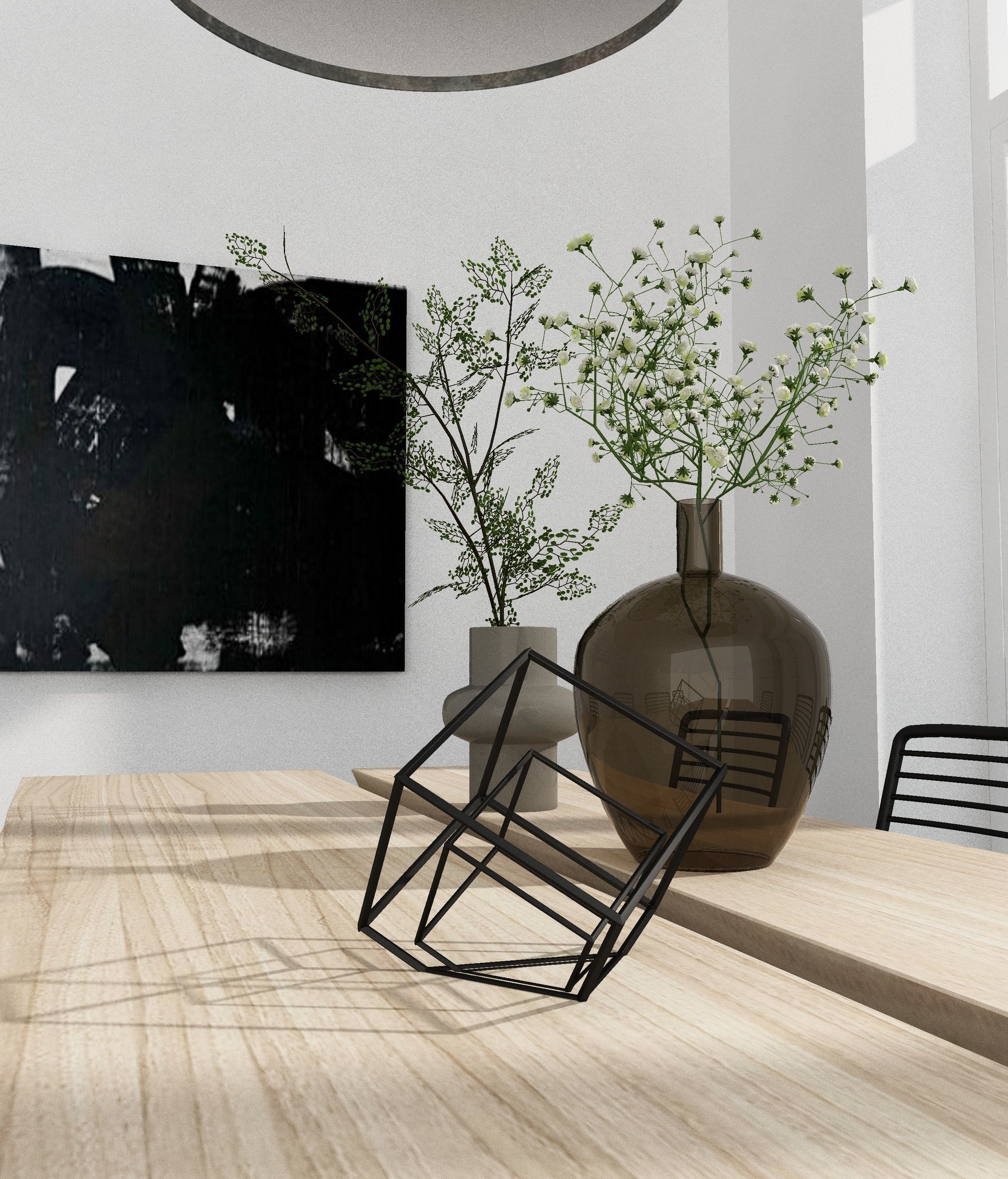 Dining Table 3D model_2