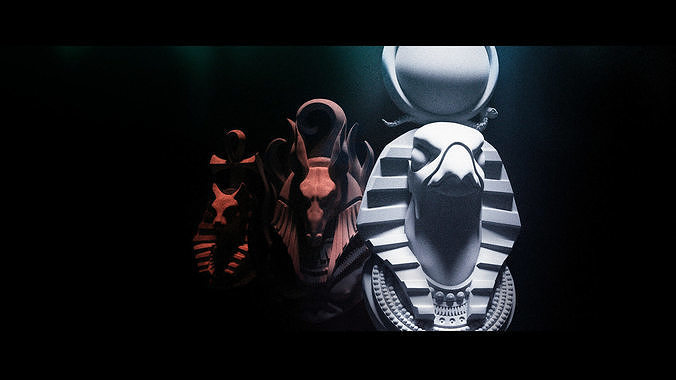 Egyptian gods pendants 3D print model