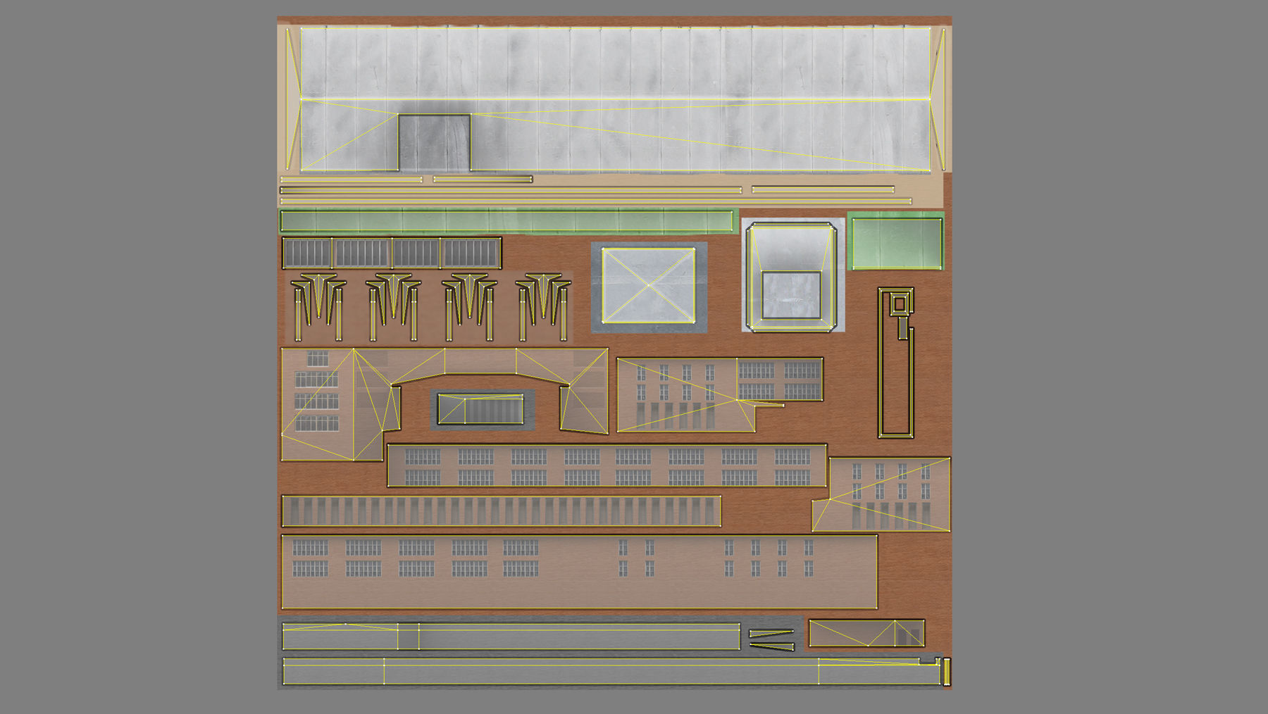 Airport Control Tower UDYZ KDP Low-poly 3D model_15