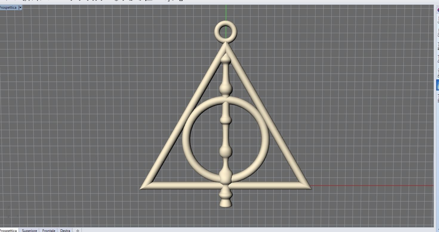 Deathly hallows 3D print model_1