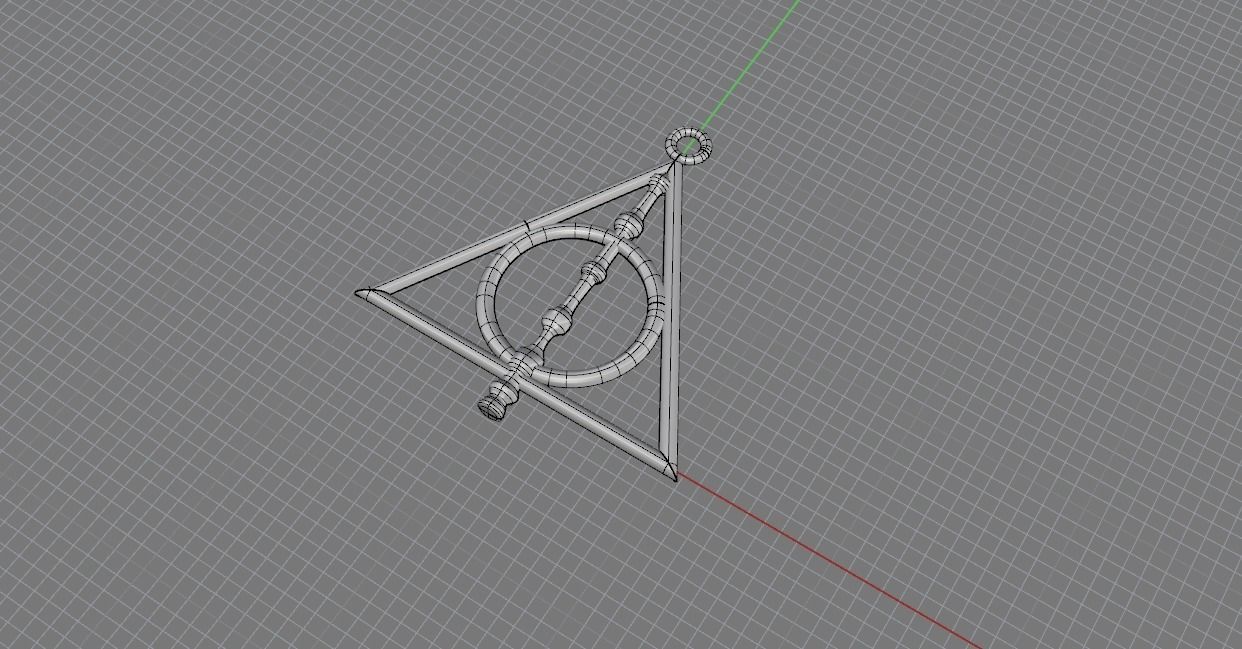 Deathly hallows 3D print model_2