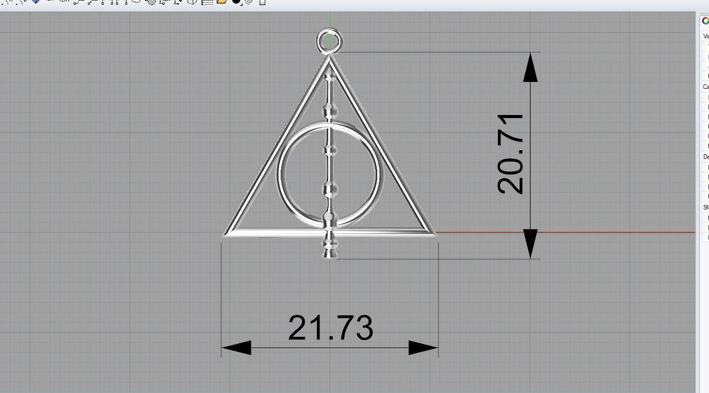 Deathly hallows 3D print model_4