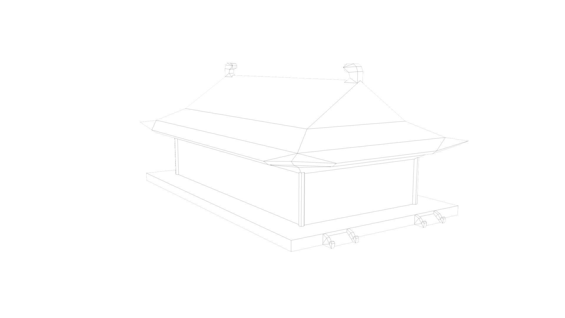 Low Poly Buildings PACK Low-poly 3D model_25