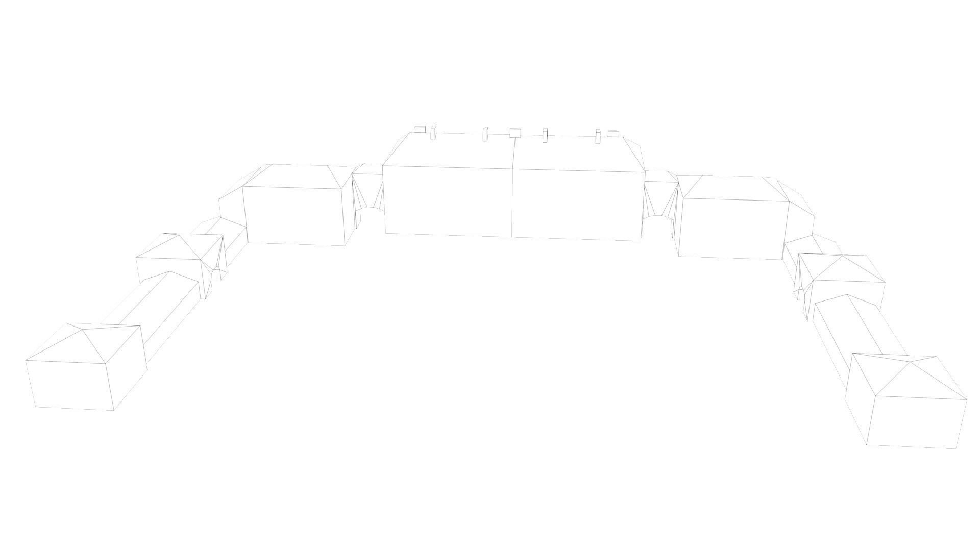 Low Poly Buildings PACK Low-poly 3D model_17