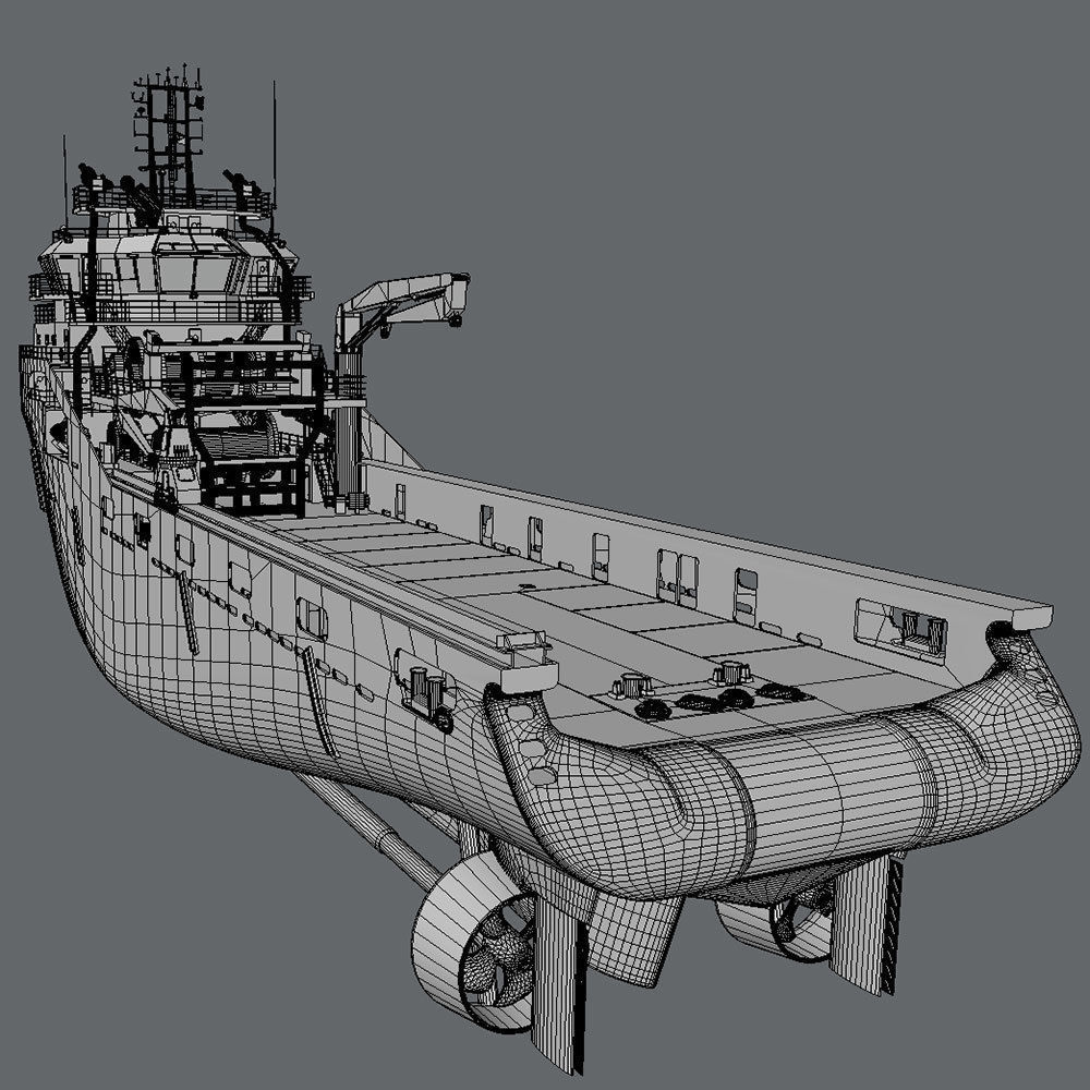 75 m AHTS Supply Vessel Skandi Saigon 3D model_7