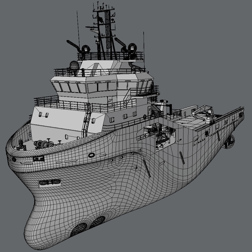 75 m AHTS Supply Vessel Skandi Saigon 3D model_6