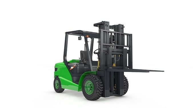 Forklift Animated  Long 3D model