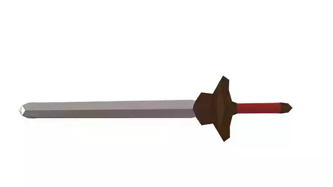 Low Poly Fantasy Sword R-Two For Cute Game
