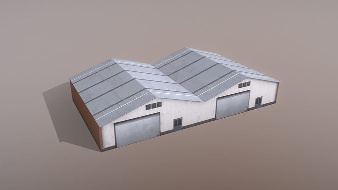 Airport Storages SKGY Storages3 Low-poly 3D model