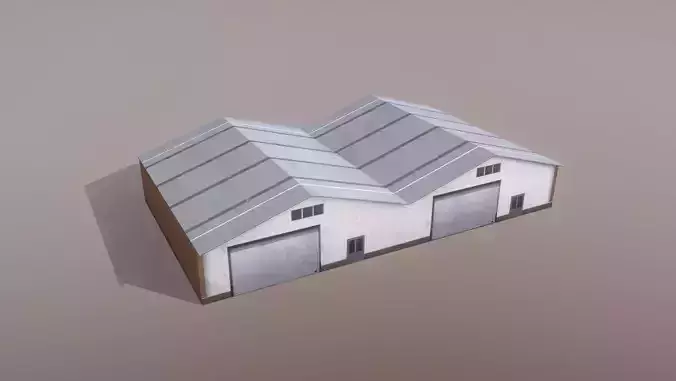 Airport Storages SKGY Storages3 Low-poly 3D model