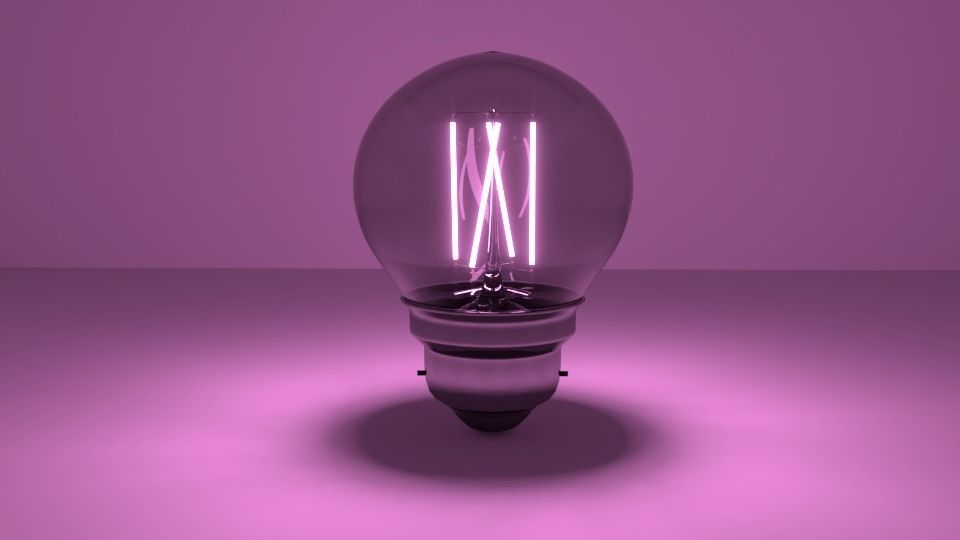 Light bulb - LED Filament 3D model_11