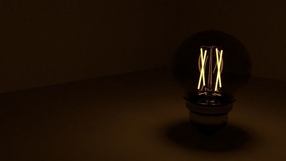 Light bulb - LED Filament 3D model_16
